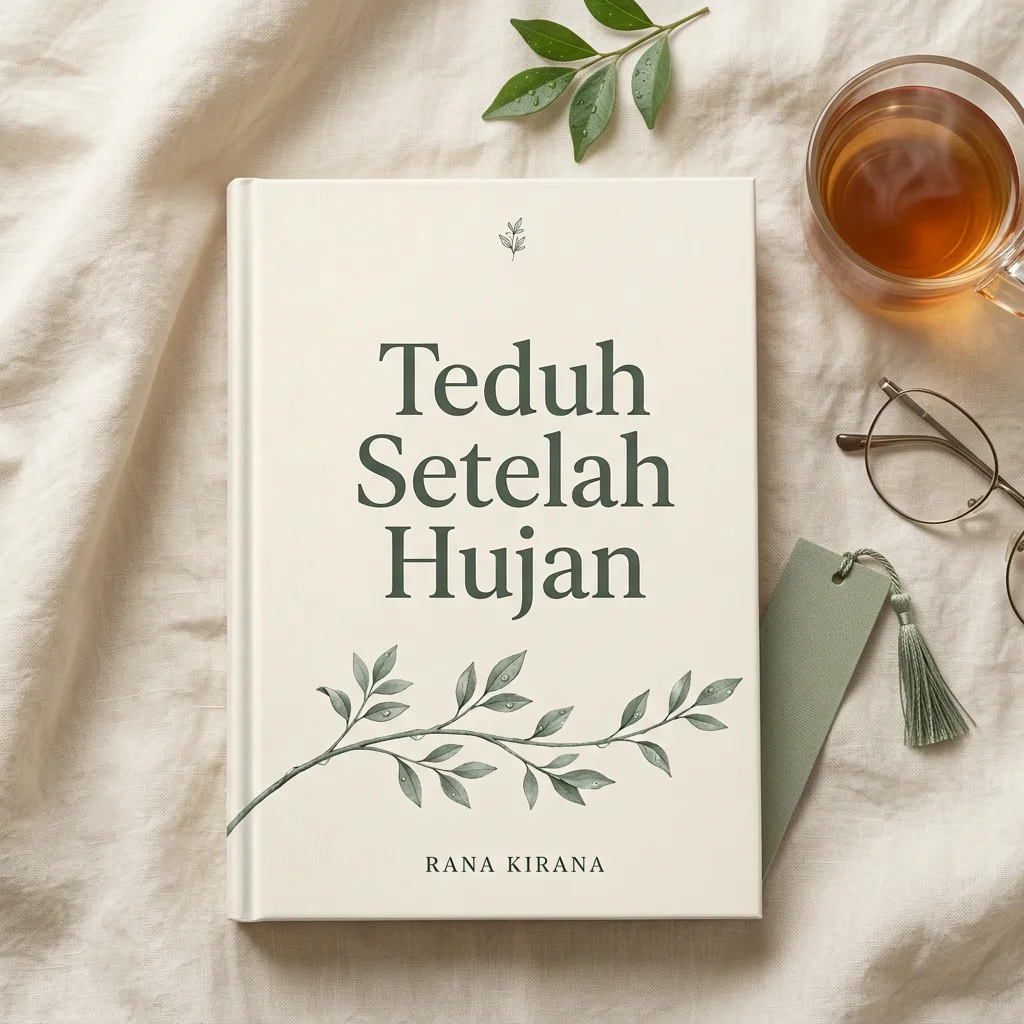 Buku Teduh Setelah Hujan dalam suasana membaca yang tenang