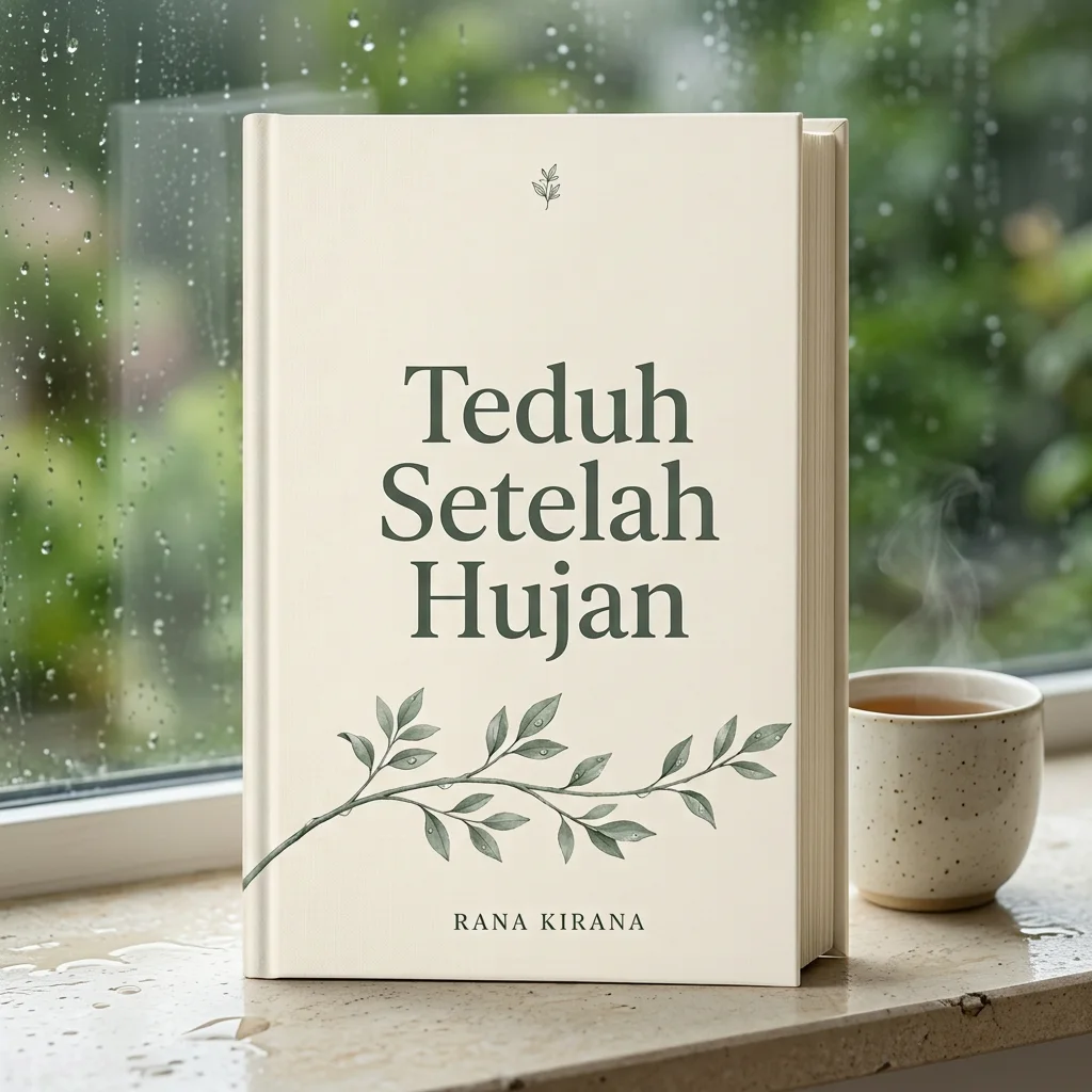 Buku Teduh Setelah Hujan di dekat jendela saat hujan